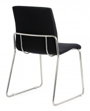 Design Sled Base Visitor Chair. Chrome Frame. Any Fabric Colour